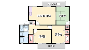 伊川谷駅 バス9分  伊川谷連絡所前下車：停歩3分 2階の物件間取画像